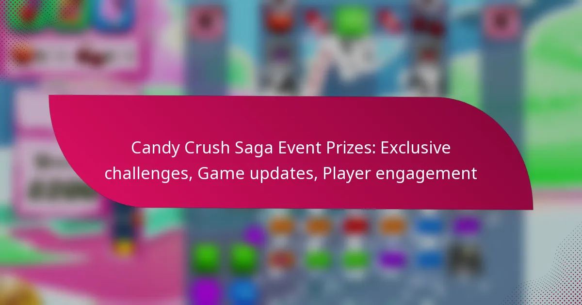 Candy Crush Saga Event Prizes: Exclusive challenges, Game updates, Player engagement
